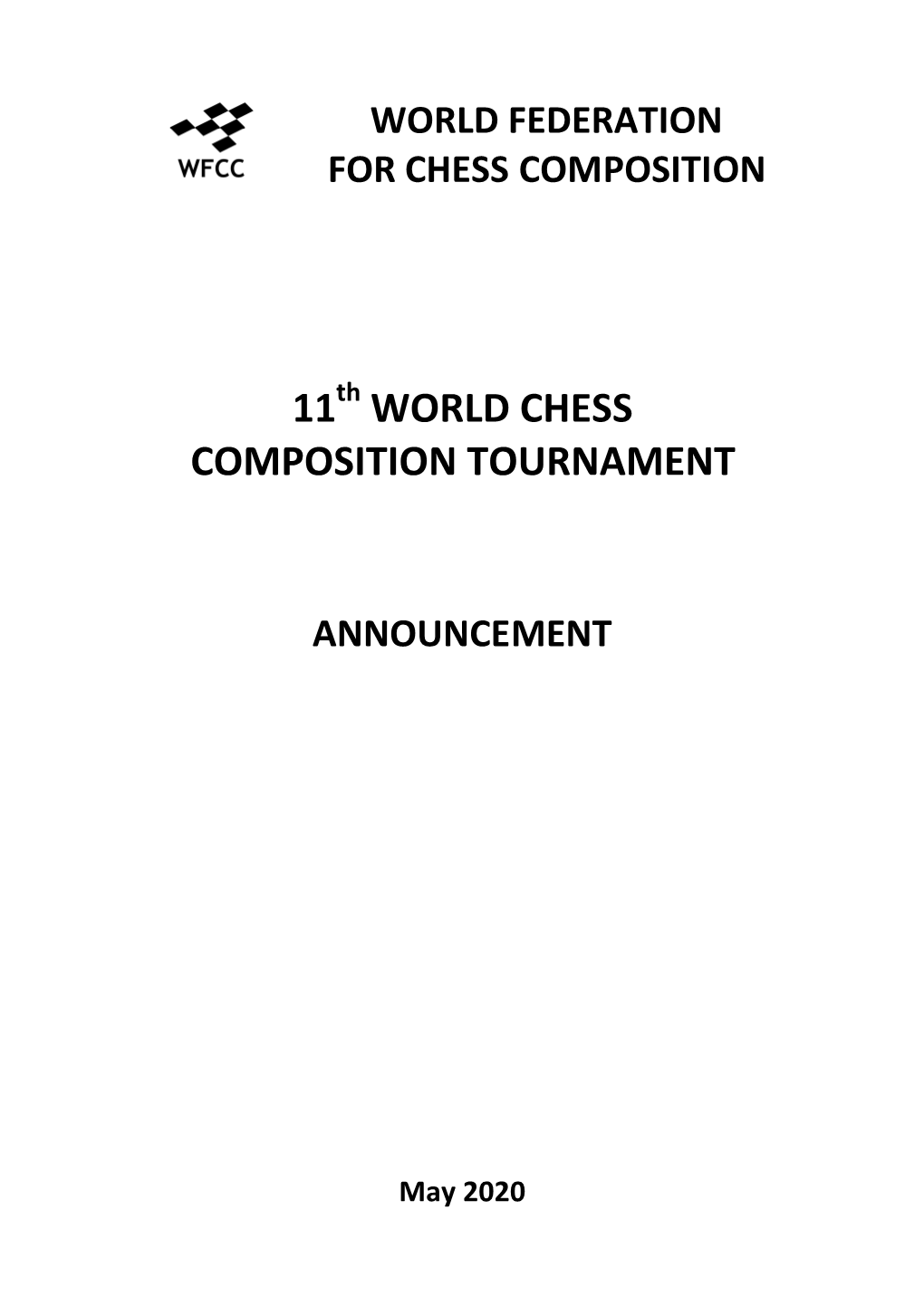 11 World Chess Composition Tournament