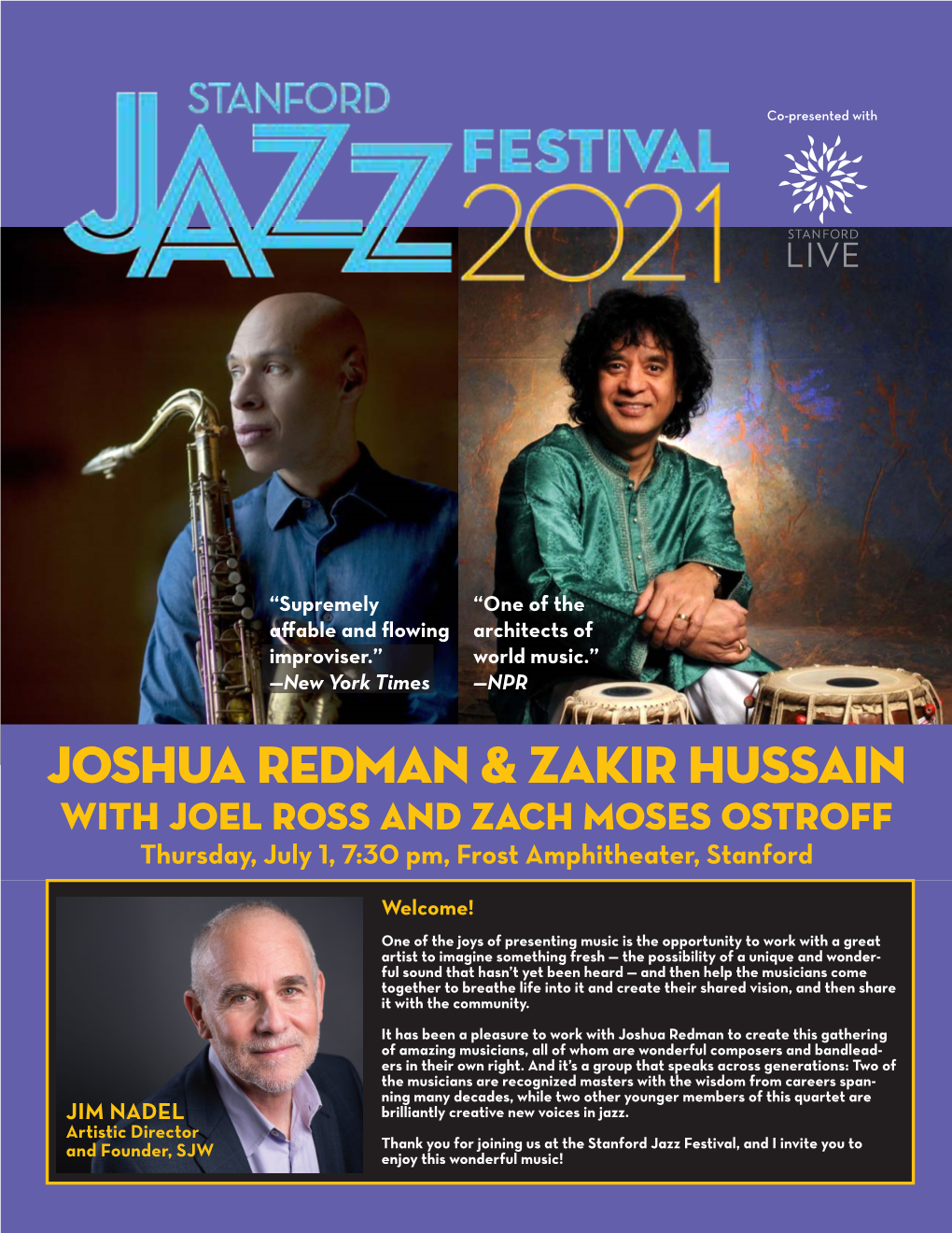 Joshua Redman & Zakir Hussain