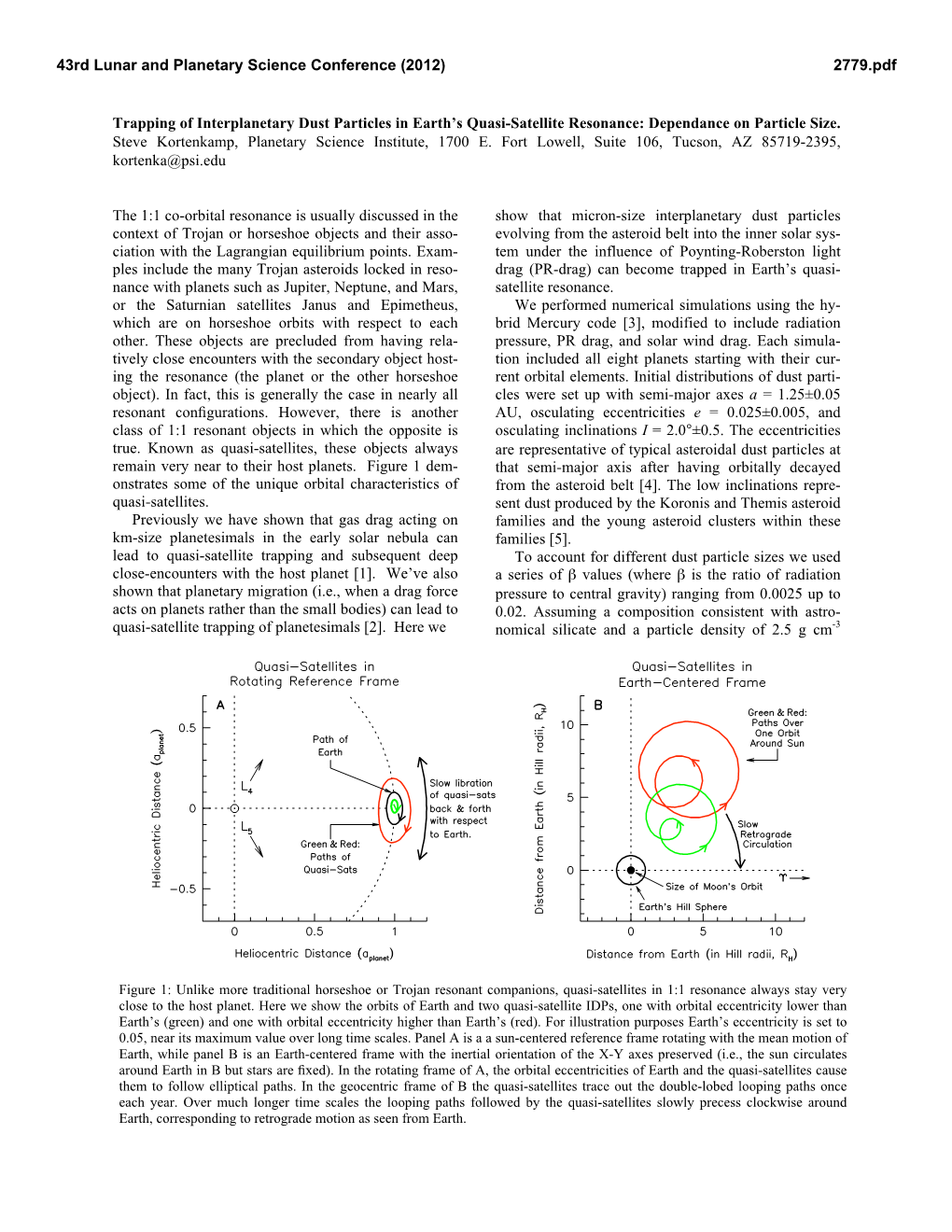 Trapping of Interplanetary Dust Particles in Earth's Quasi-Satellite