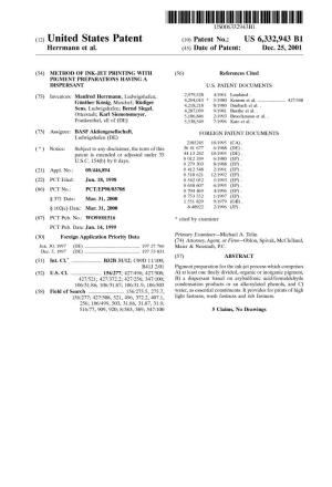 (12) United States Patent (10) Patent No.: US 6,332,943 B1 Herrmann Et Al