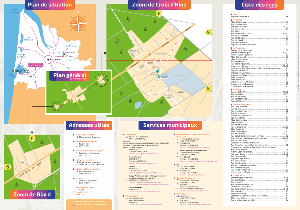 Liste Des Rues Plan De Situation Services