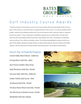 Bates Group Golf Design