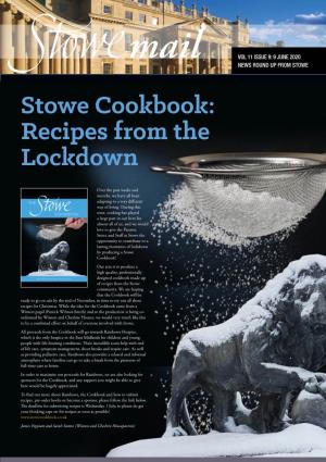Stowe Cookbook: Recipes from the Lockdown