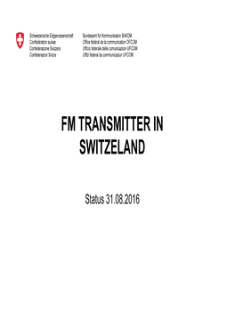 Fm Transmitter in Switzeland