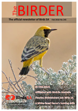 The Official Newsletter of Birds SA Feb 2018 No 245