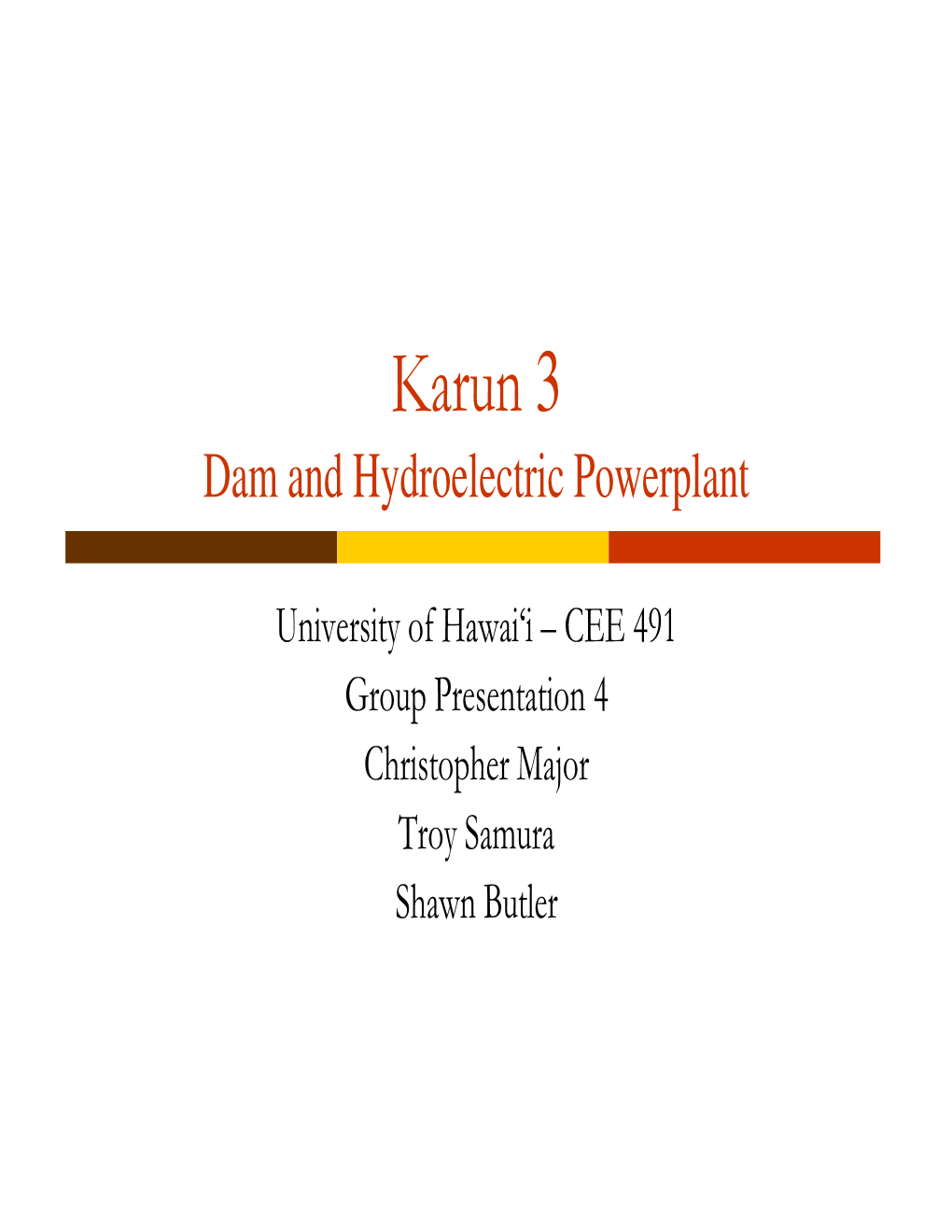 Karun 3 Dam and Hydroelectric Powerplant
