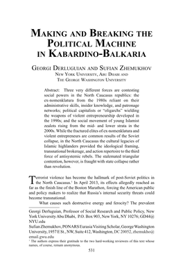 In Kabardino-Balkaria