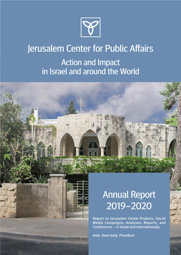Annual Report 2019–2020 Jerusalem Center for Public Affairs