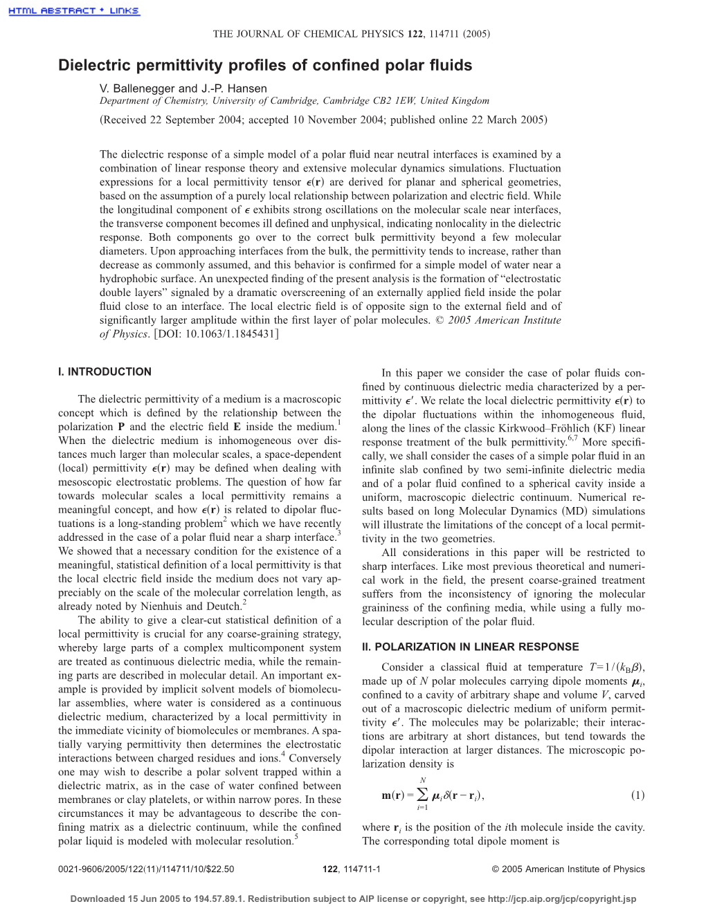 Dielectric Permittivity Profiles of Confined Polar Fluids