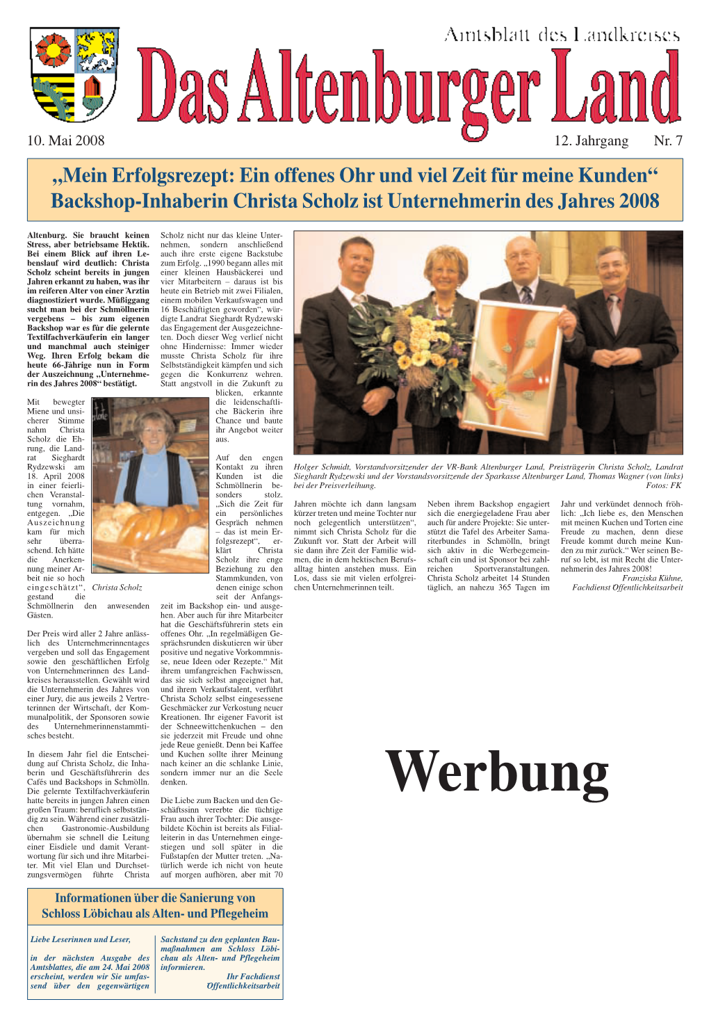 Amtsblatt Nr. 7 Am 10. Mai 2008