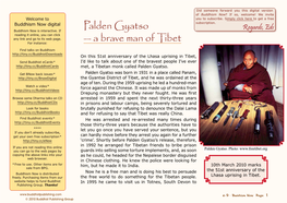 Palden Gyatso Regards, Eds Reading It Online, You Can Click Any Link and Go to Its Web Page