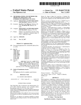 View U.S. Patent No. 10463719 in PDF