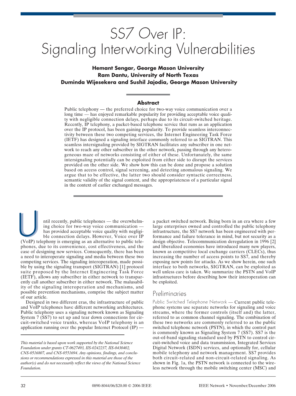 SS7 Over IP: Signaling Interworking Vulnerabilities