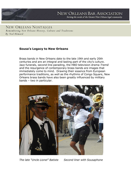 NEW ORLEANS NOSTALGIA Remembering New Orleans History, Culture and Traditions by Ned Hémard