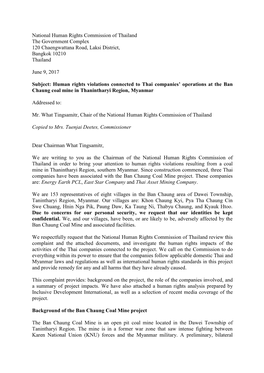 National Human Rights Commission of Thailand the Government Complex 120 Chaengwattana Road, Laksi District, Bangkok 10210 Thailand