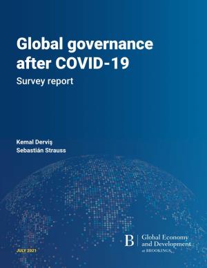 Global Governance After COVID-19 Survey Report