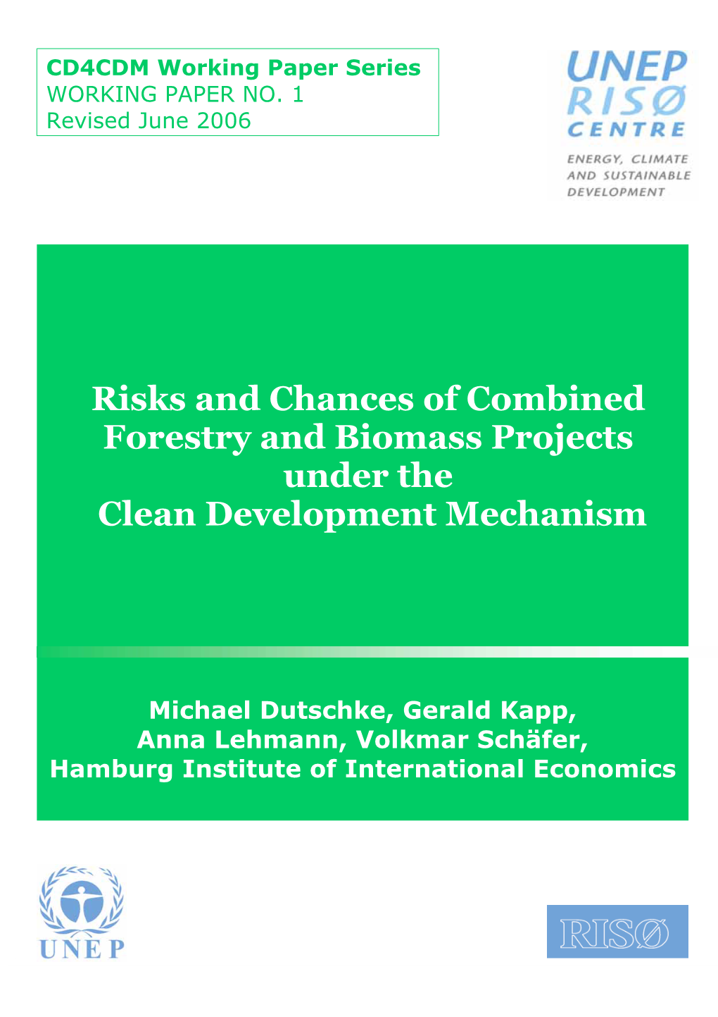 Risks and Chances of Combined Forestry and Biomass Projects Under the Clean Development Mechanism