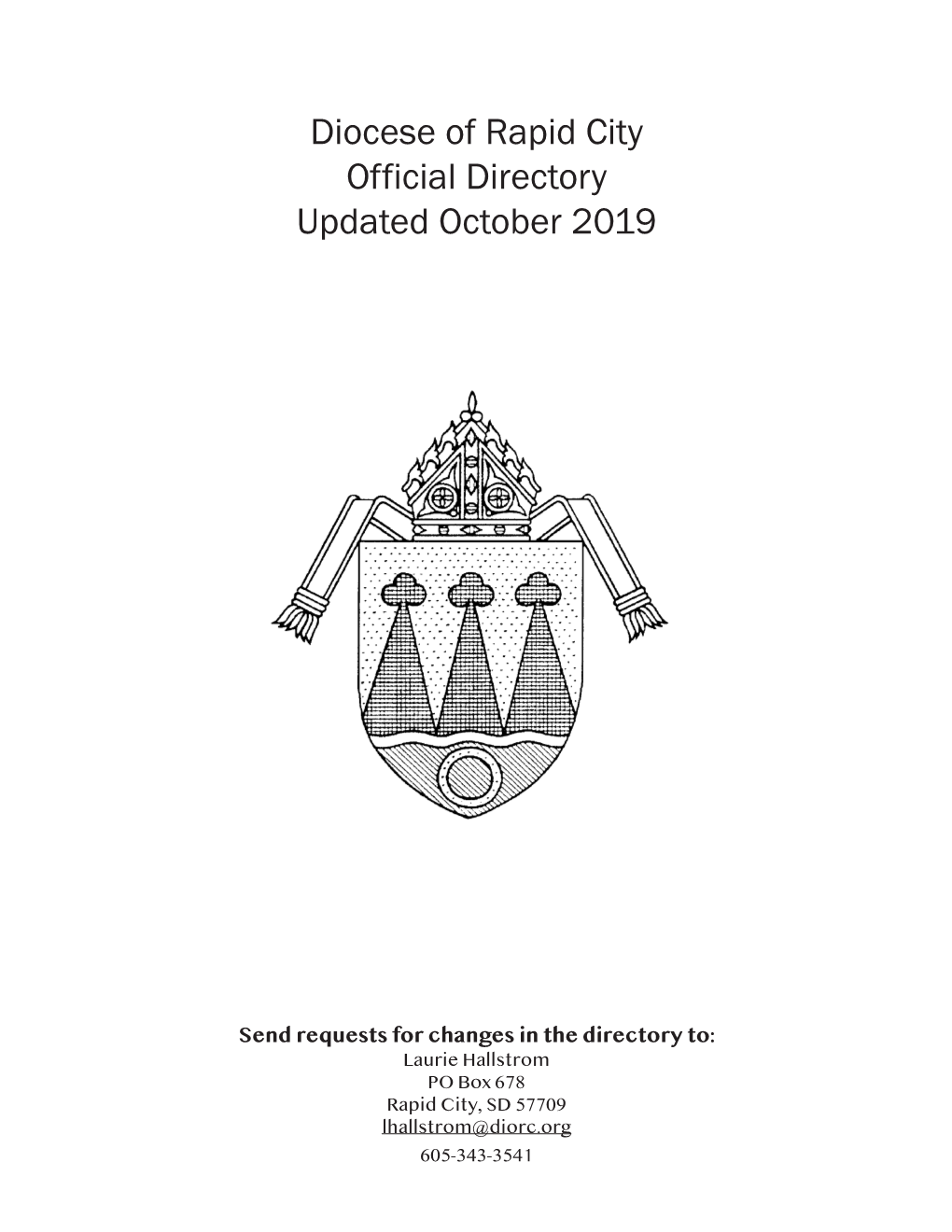 Diocese of Rapid City Official Directory Updated October 2019