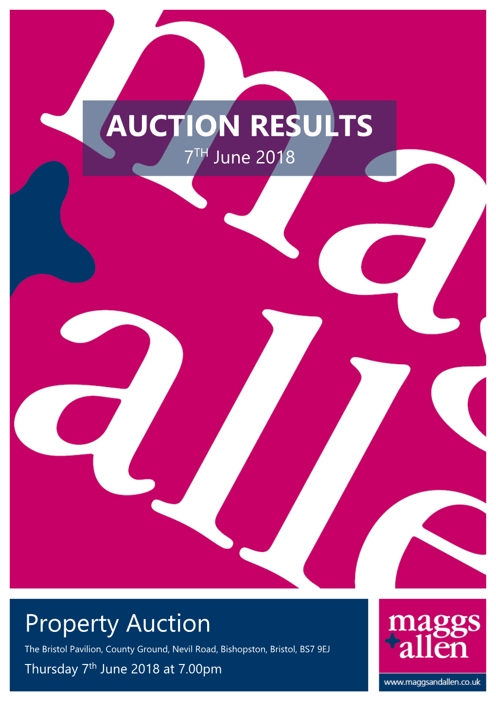 AUCTION RESULTS 7TH June 2018