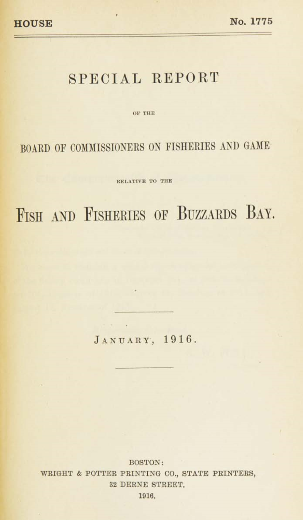 Fish and Fisheries of Buzzards Bay