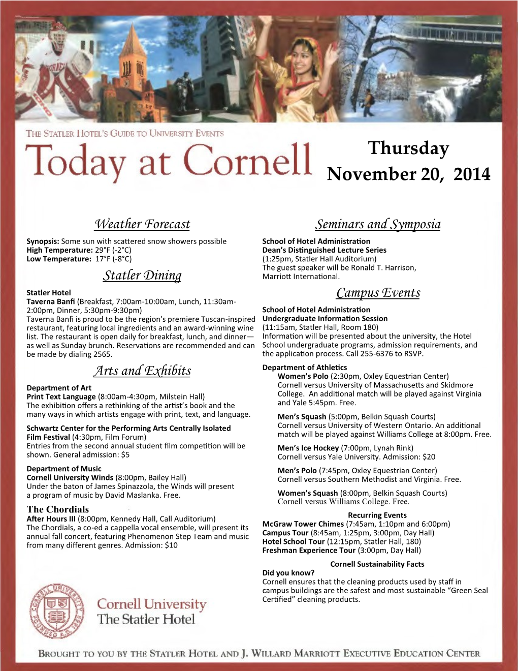 Today at Cornell
