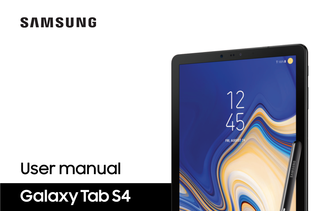 Samsung Galaxy Tab S4 T830 User Manual