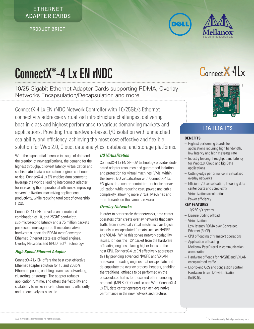 Mellanox Connectx‑4 Lx EN Rndc