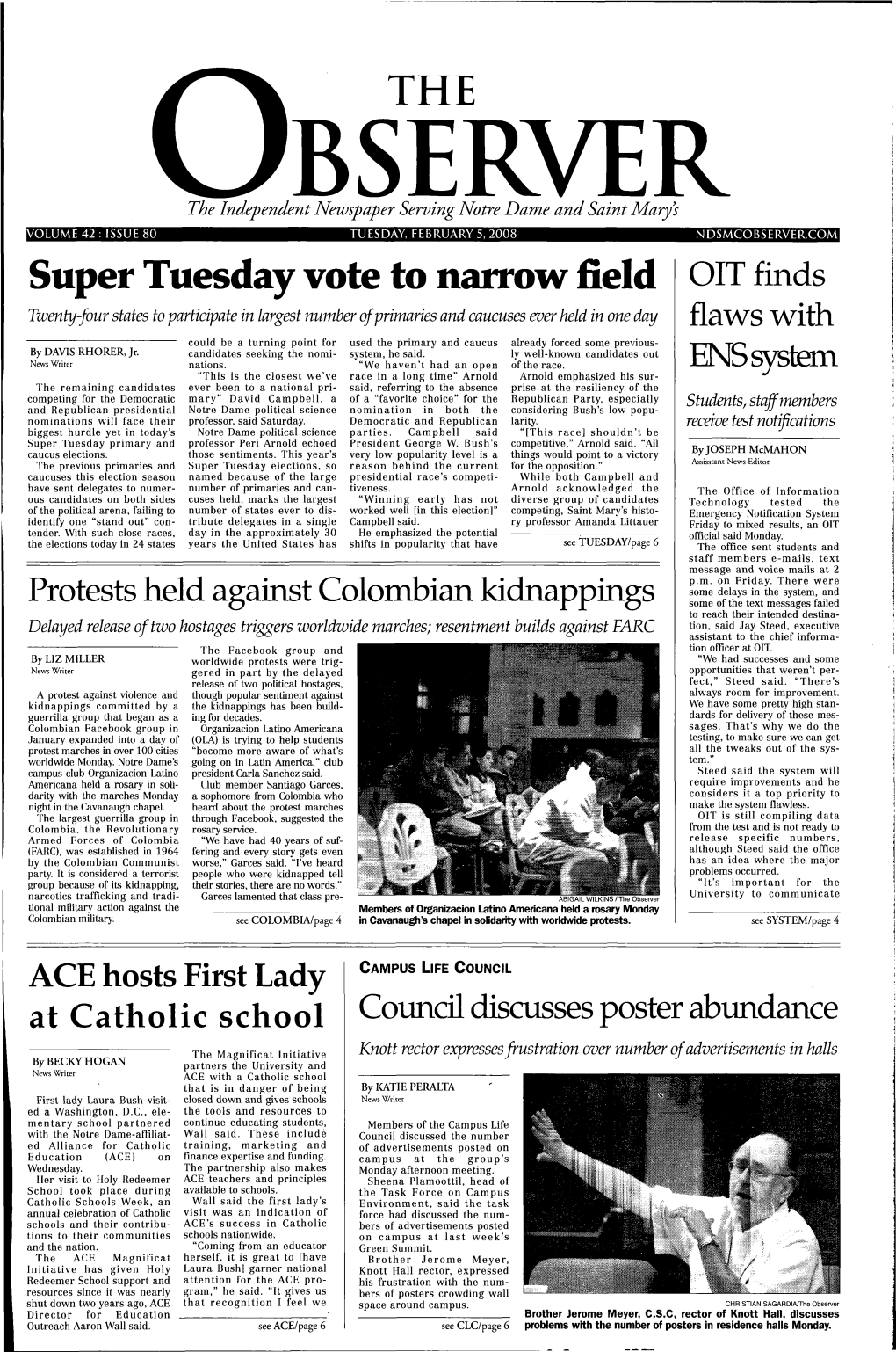 Super Tuesday Vote to Narrow Field OIT Finds