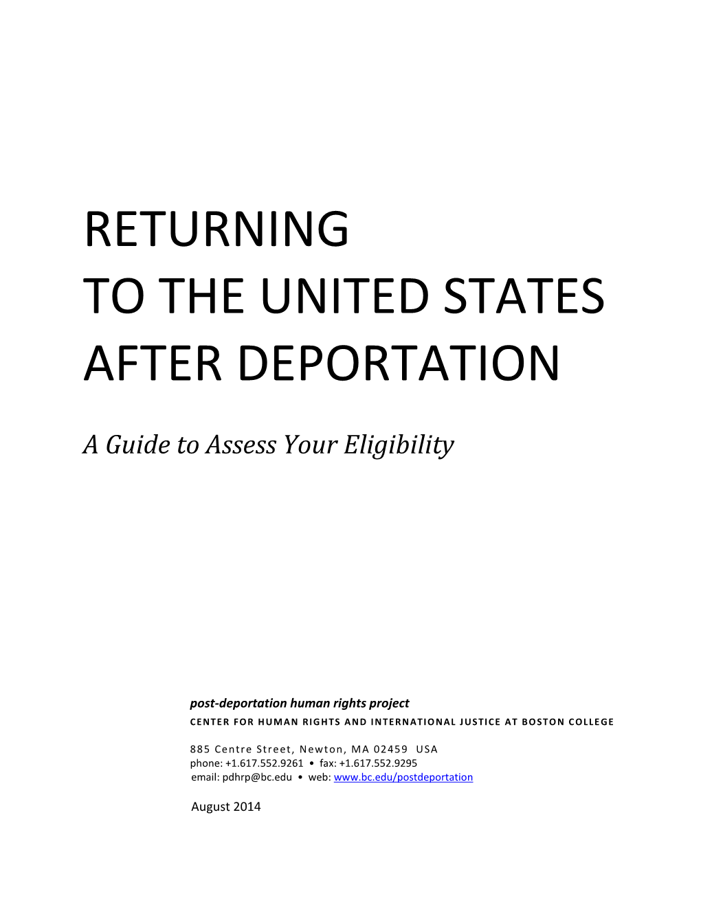 A Guide to Returning to the United States After Deportation