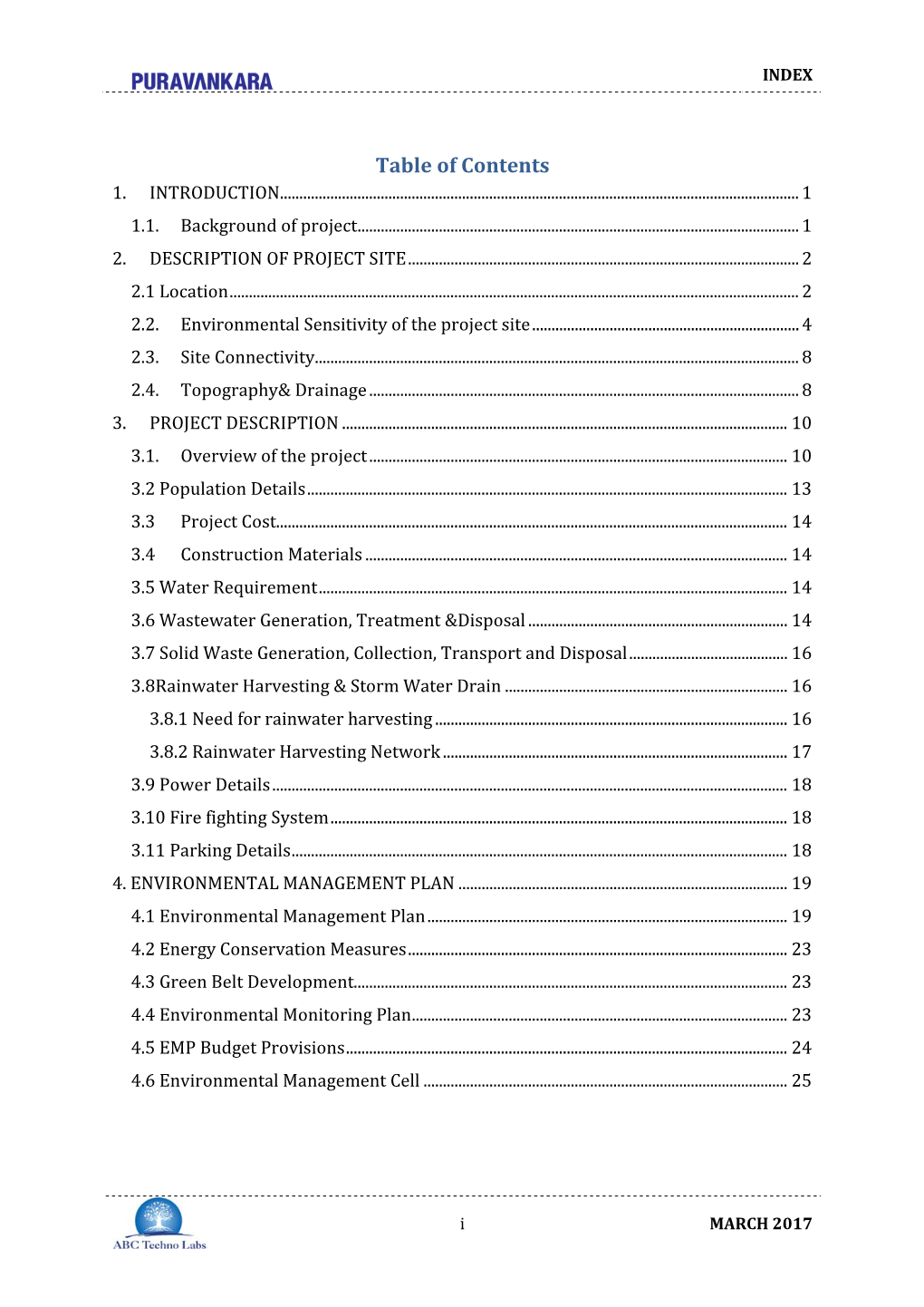 Table of Contents 1