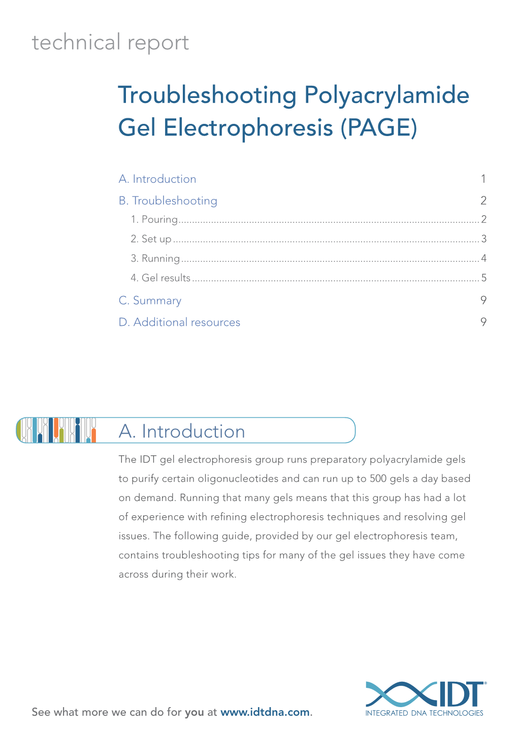 Troubleshooting Polyacrylamide Gel Electrophoresis (PAGE)