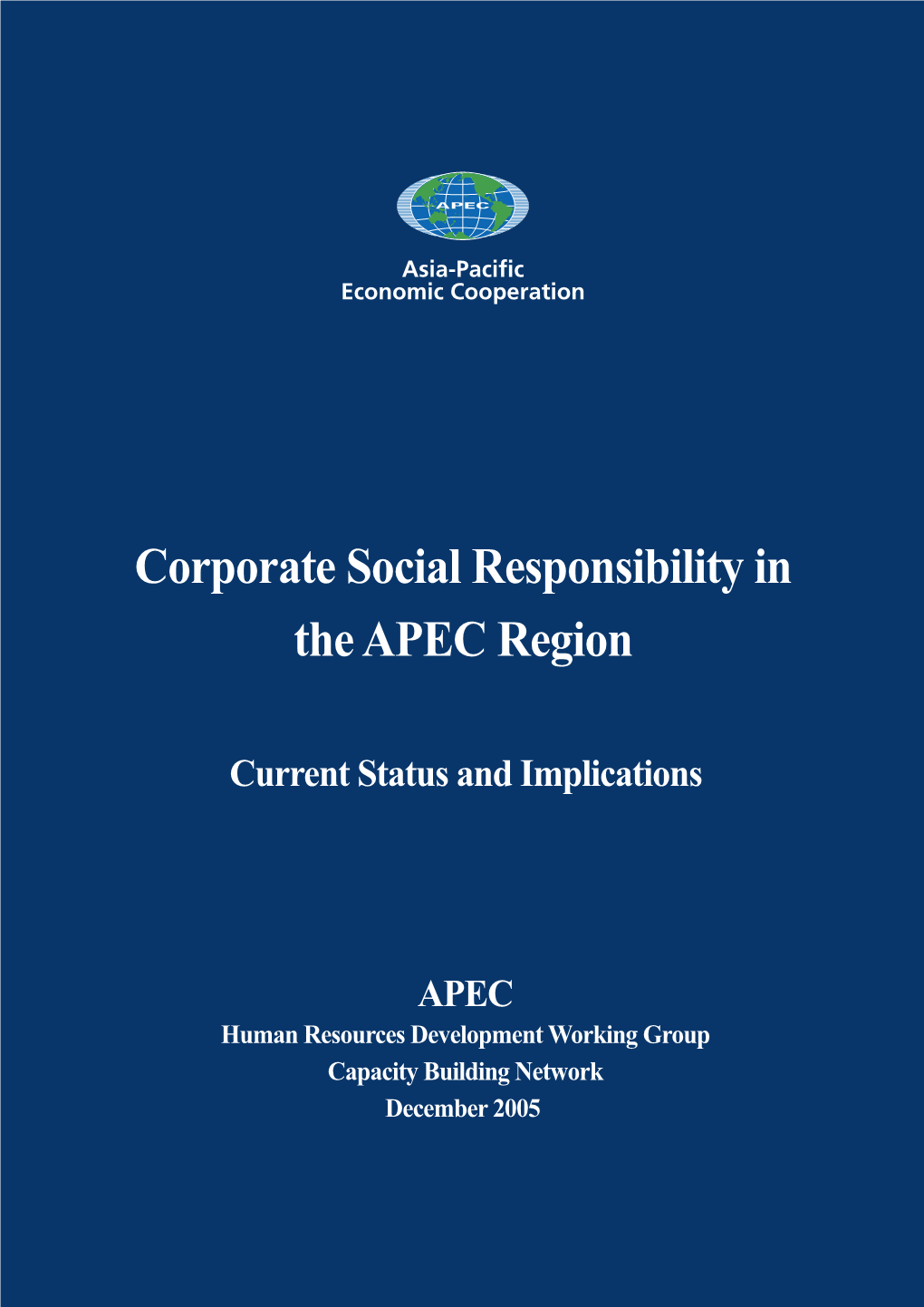 Corporate Social Responsibility in the APEC Region