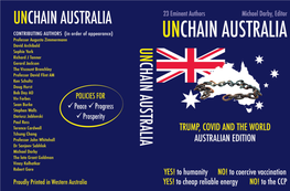UNCHAIN AUSTRALIA 23 Eminent Authors Michael Darby, Editor