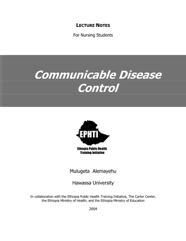 Communicable Disease Control