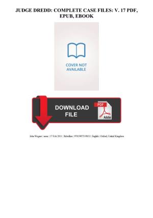 Ebook Download Judge Dredd: Complete Case Files