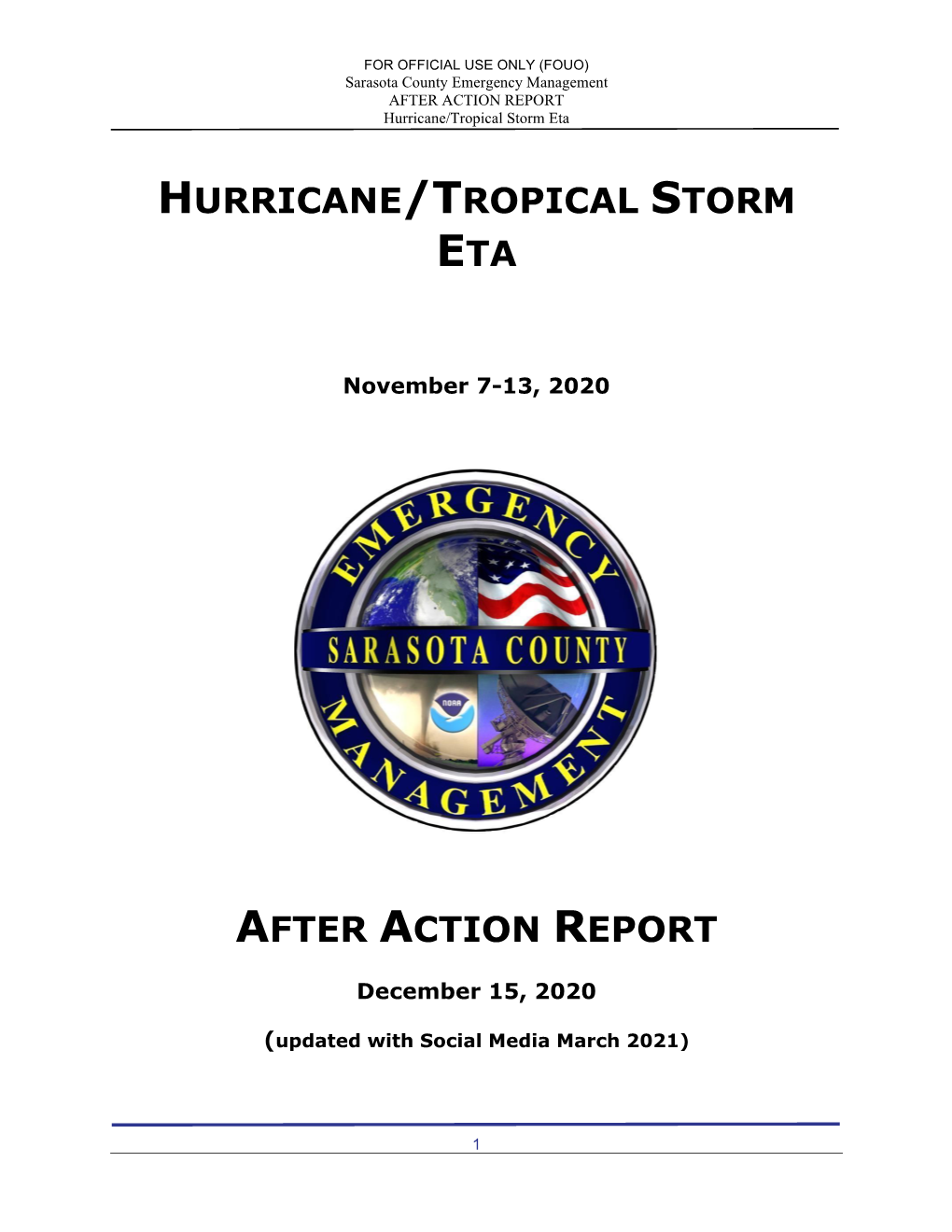 Hurricane/Tropical Storm Eta
