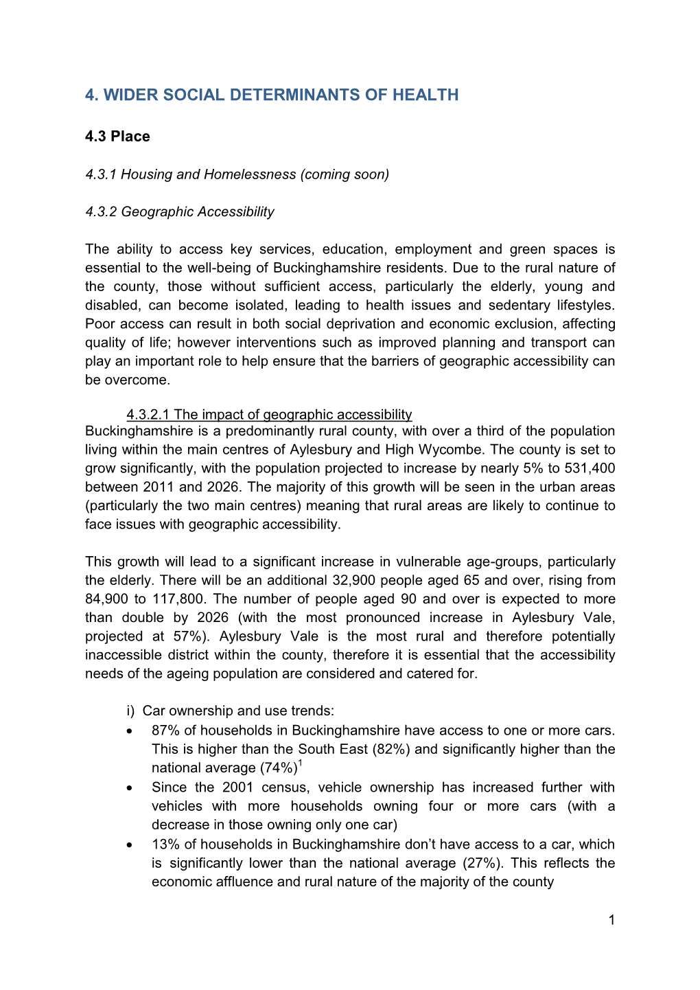 4. Wider Social Determinants of Health