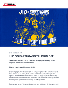 J.I.D Og Earthgang Til John Dee!