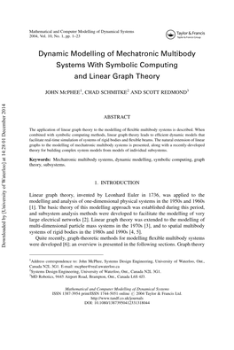 Dynamic Modelling of Mechatronic Multibody Systems with Symbolic Computing and Linear Graph Theory