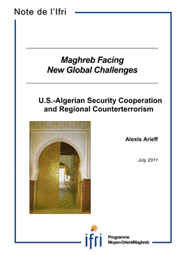 Maghreb Facing New Global Challenges Note De L'ifri