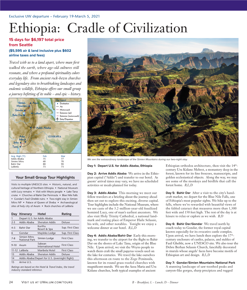 Ethiopia: Cradle of Civilization
