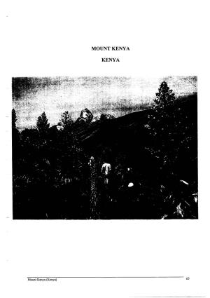 Mount Kenya Kenya
