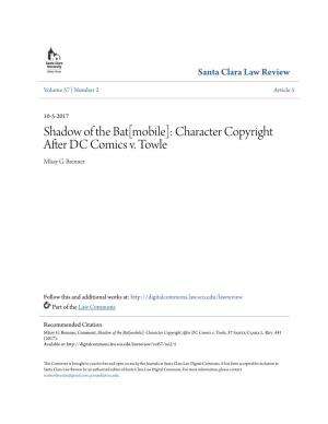 Character Copyright After DC Comics V. Towle Missy G