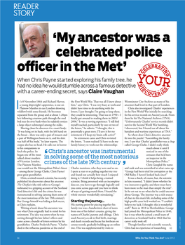 'My Ancestor Was a Celebrated Police Officer in the Met'
