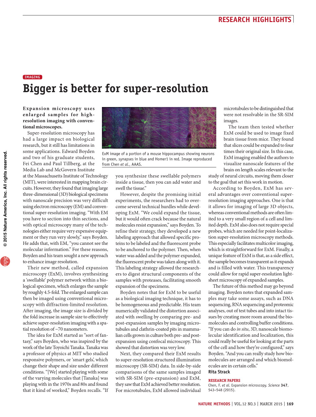 Imaging: Bigger Is Better for Super-Resolution