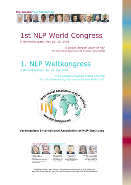 1. NLP Weltkongress 1St NLP World Congress