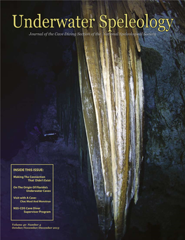 Underwater Speleology Journal of the Cave Diving Section of the National Speleological Society