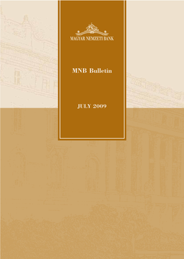 MNB Bulletin July 2009