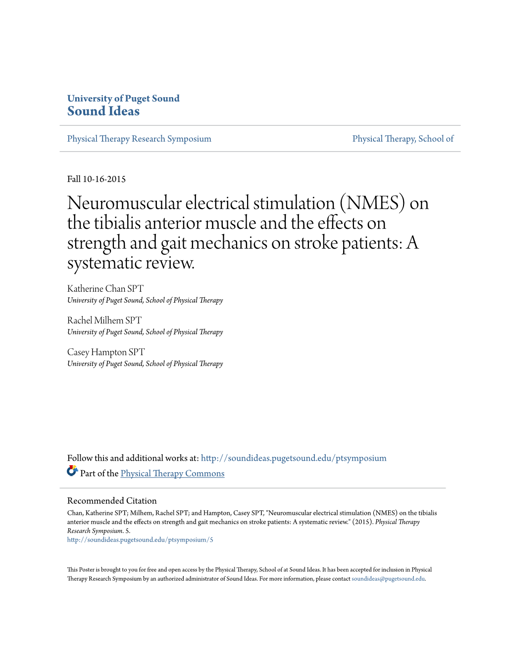 Neuromuscular Electrical Stimulation (NMES) on the Tibialis Anterior Muscle and the Effects on Strength and Gait Mechanics on Stroke Patients: a Systematic Review