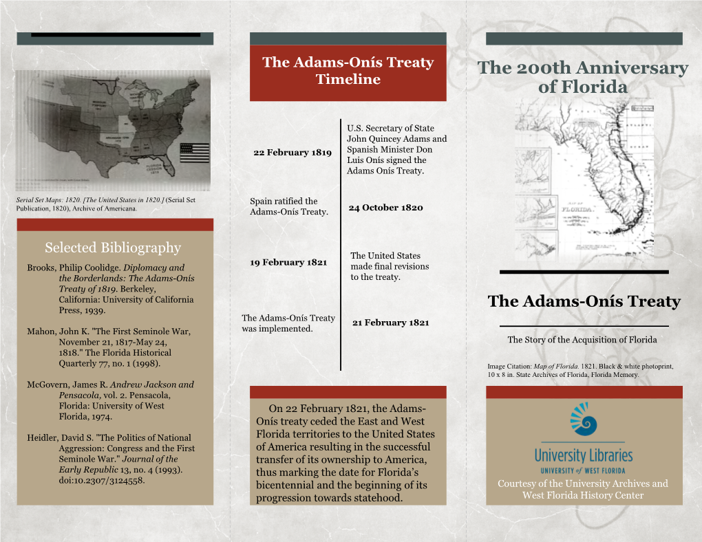 The 200Th Anniversary of Florida